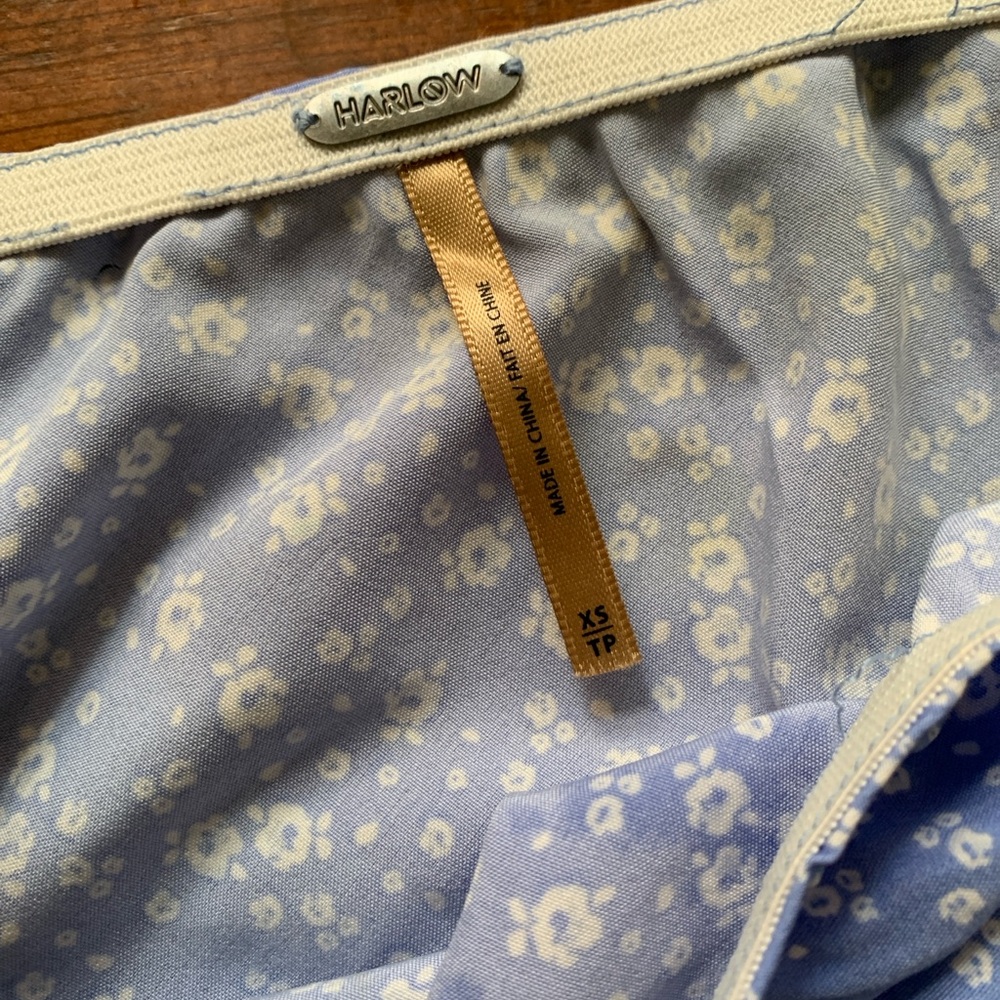 HARLOW blue floral maxi skirt - size xs - lightly worn